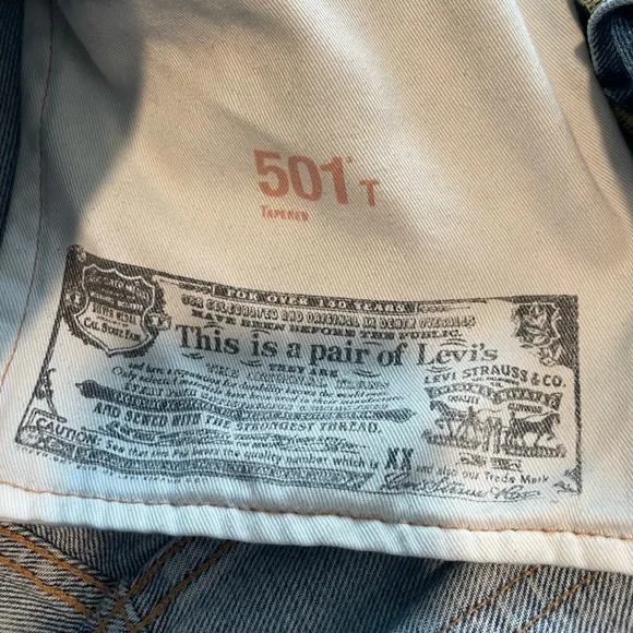 Levi’s 501 Taper Fit Jeans - Light / Stone Wash - 34 / 34 - Picture 5 of 7